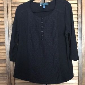 Karen Scott x-large black top